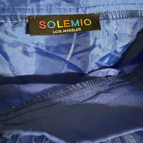 Solemio Organza Skirt Blue Size Medium - Picture 3 of 4